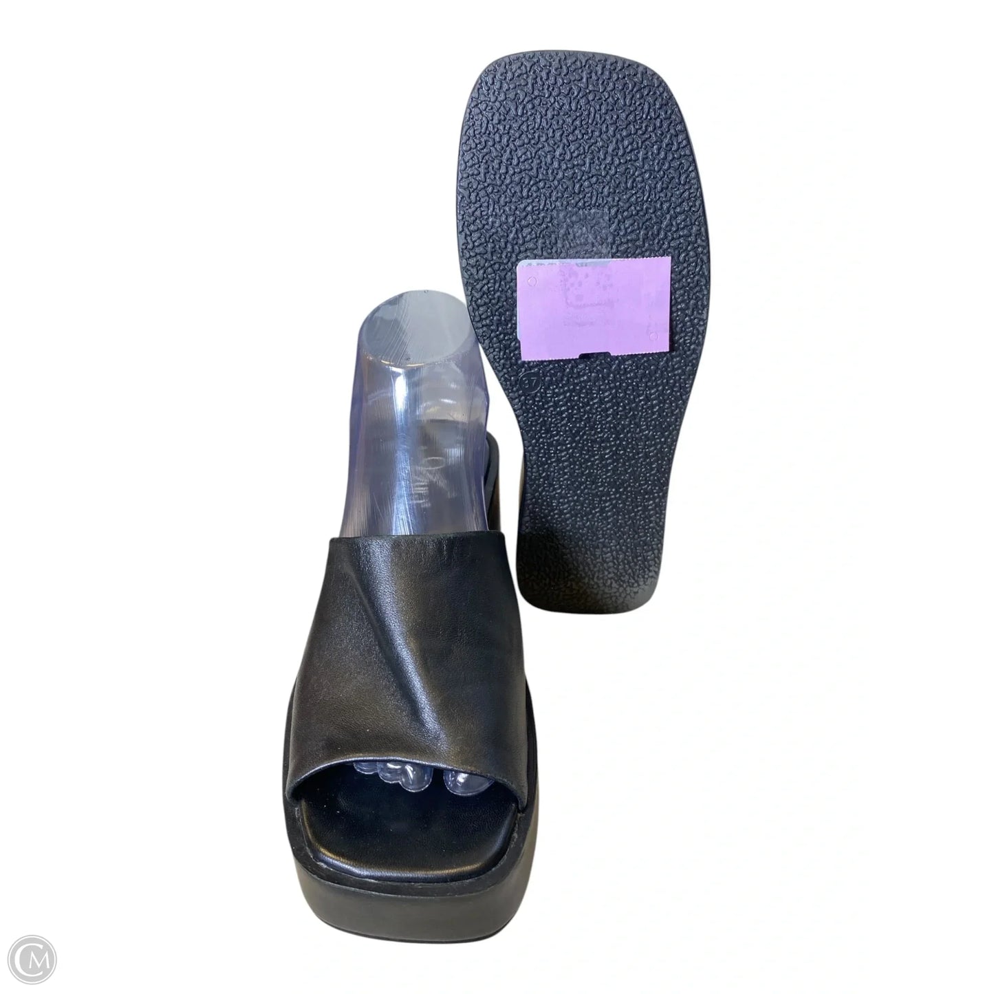 Shoes Heels Wedge By Clothes Mentor In Black, Size: 6.5