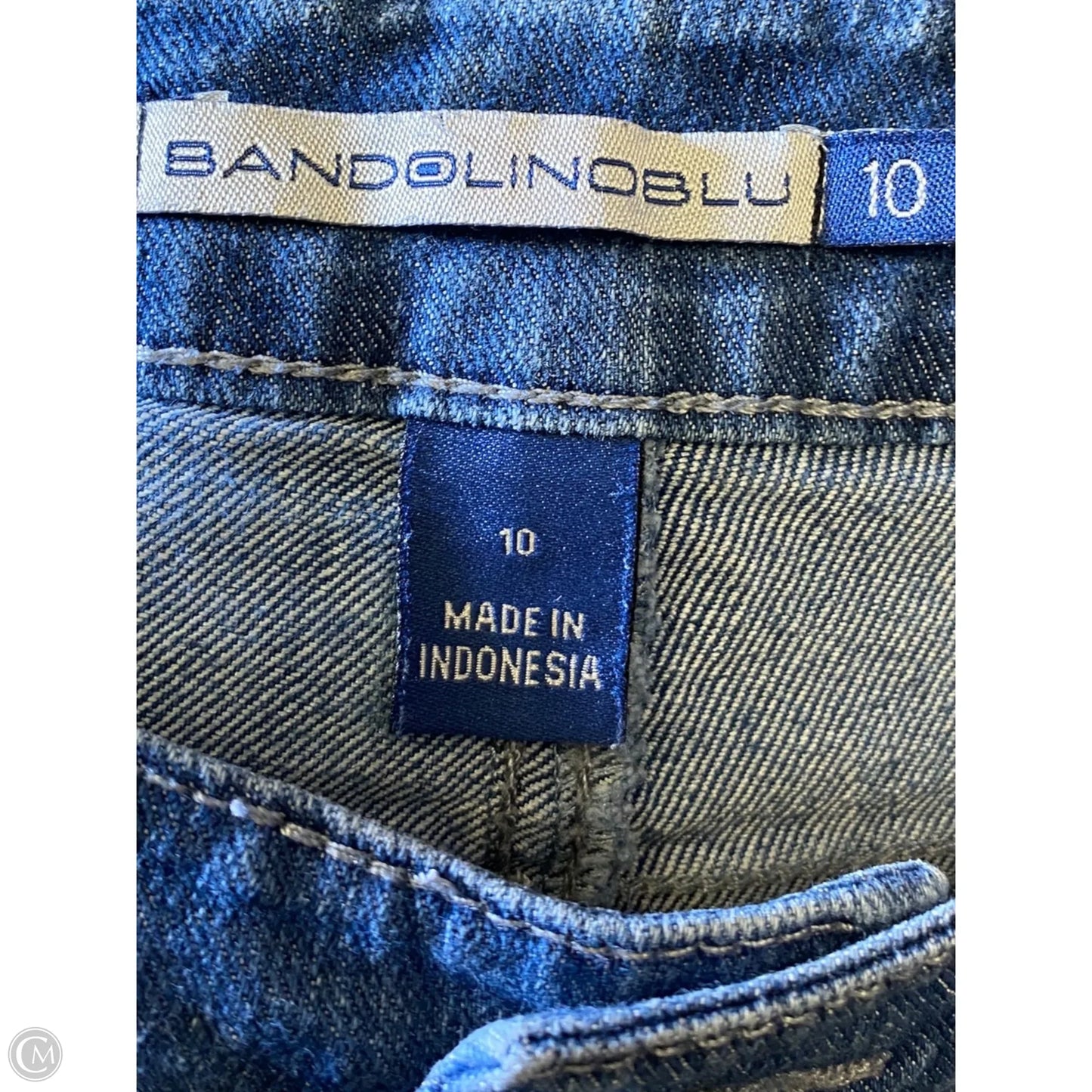 Jeans Straight By Bandolino In Blue Denim, Size: 10