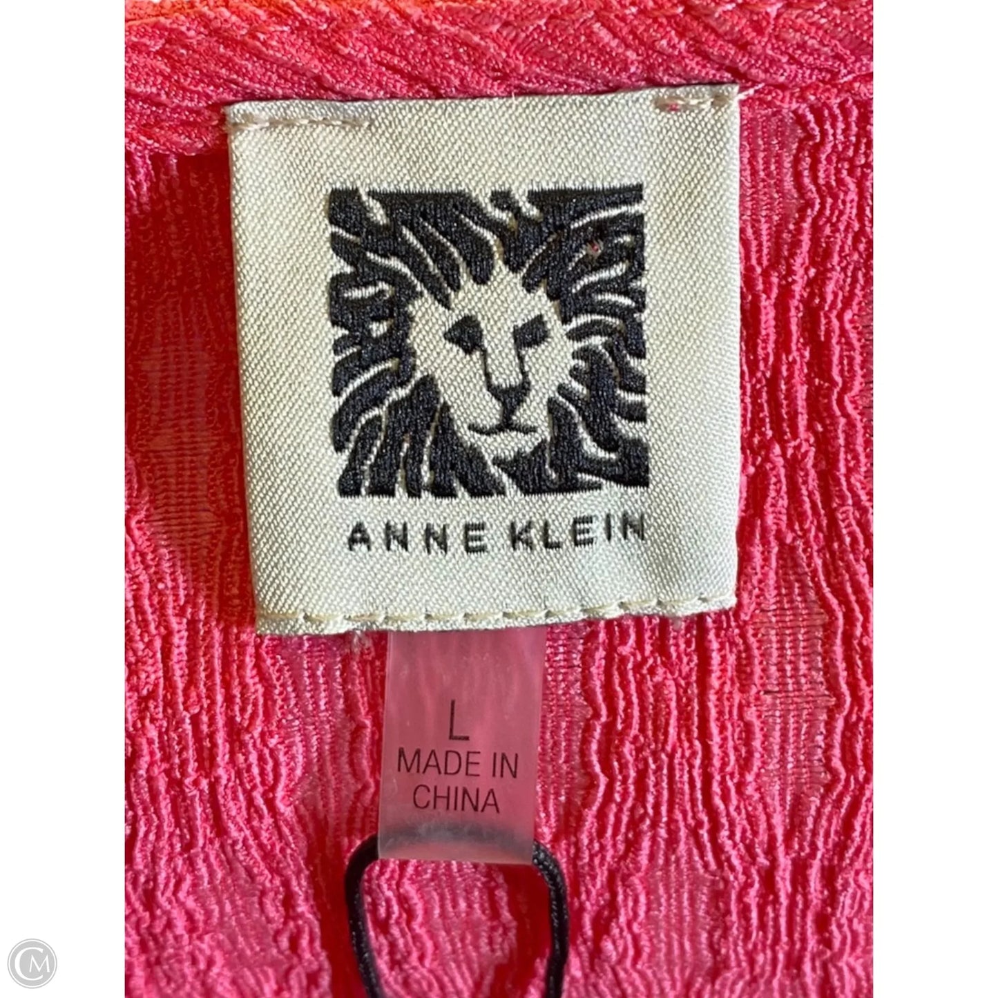 Top Sleeveless By Anne Klein In Pink, Size: L