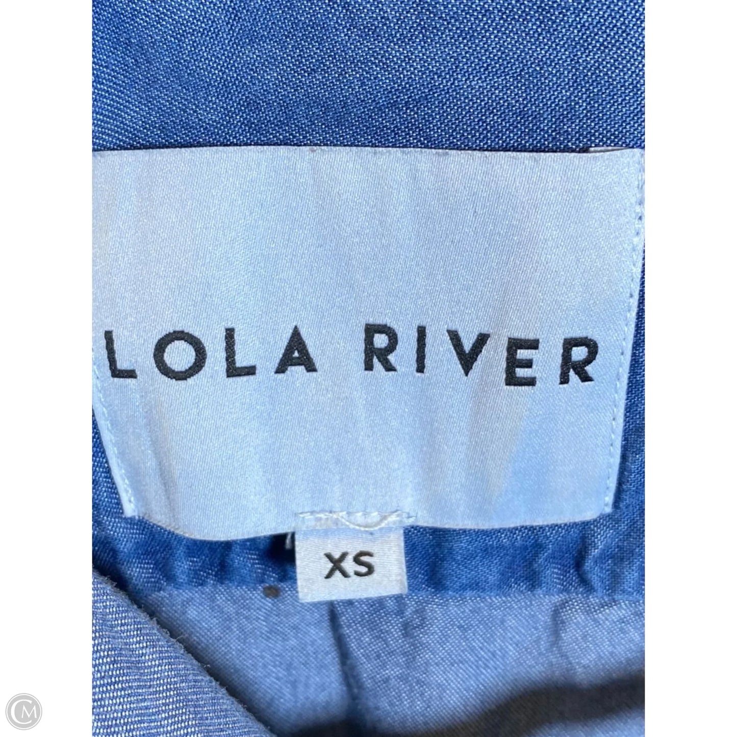 Top Long Sleeve By Lola River In Blue Denim, Size: Xs