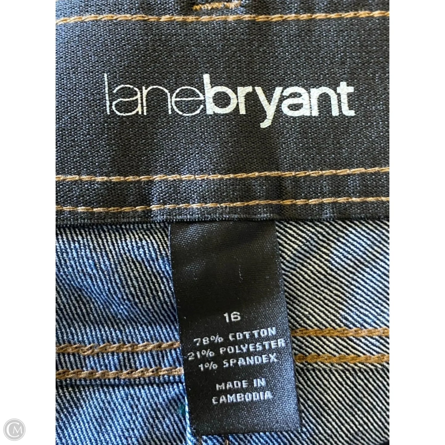 Skirt Midi By Lane Bryant In Blue Denim, Size: 16