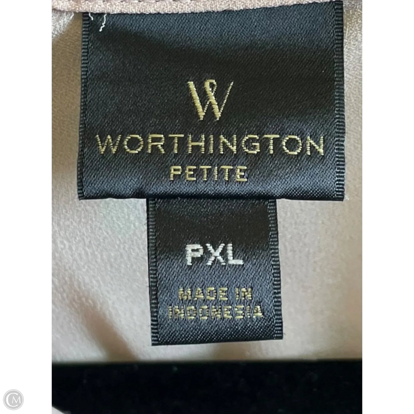 Blouse Sleeveless By Worthington In Pink, Size: Xl
