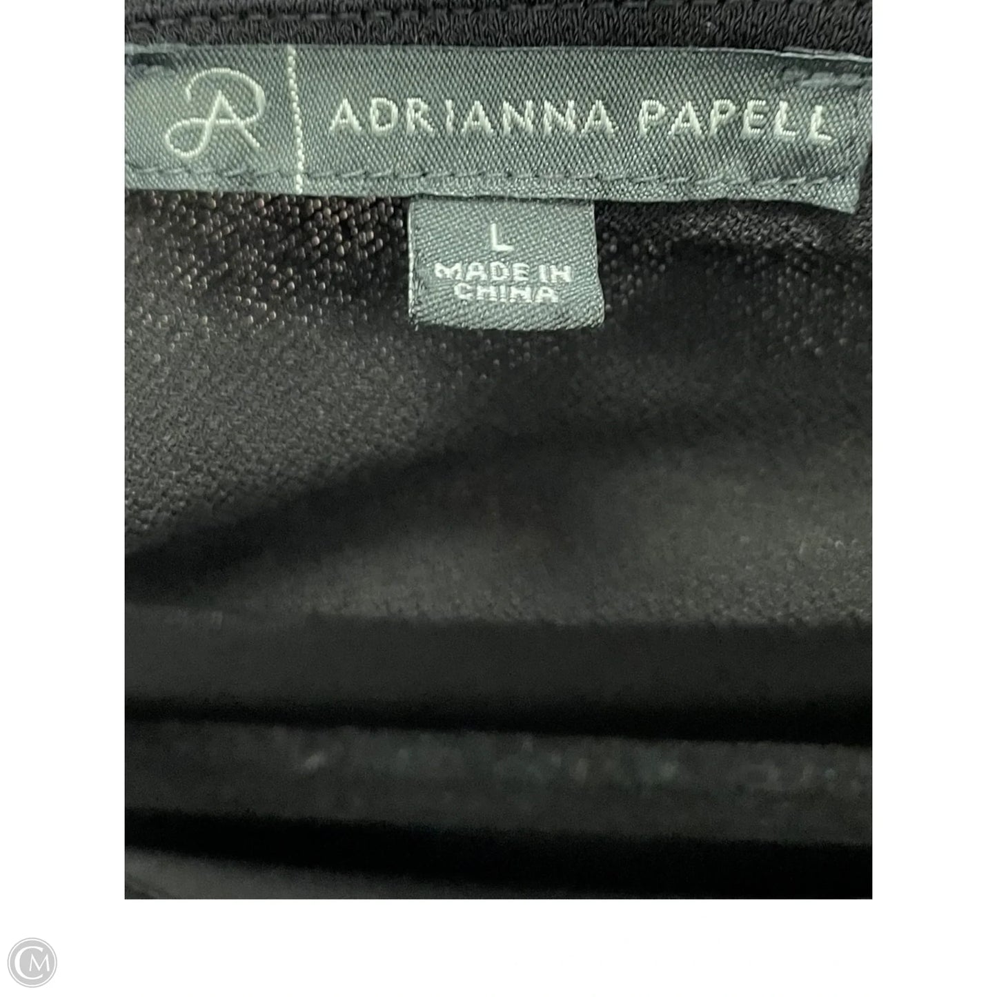 Blouse Long Sleeve By Adrianna Papell In Black, Size: L