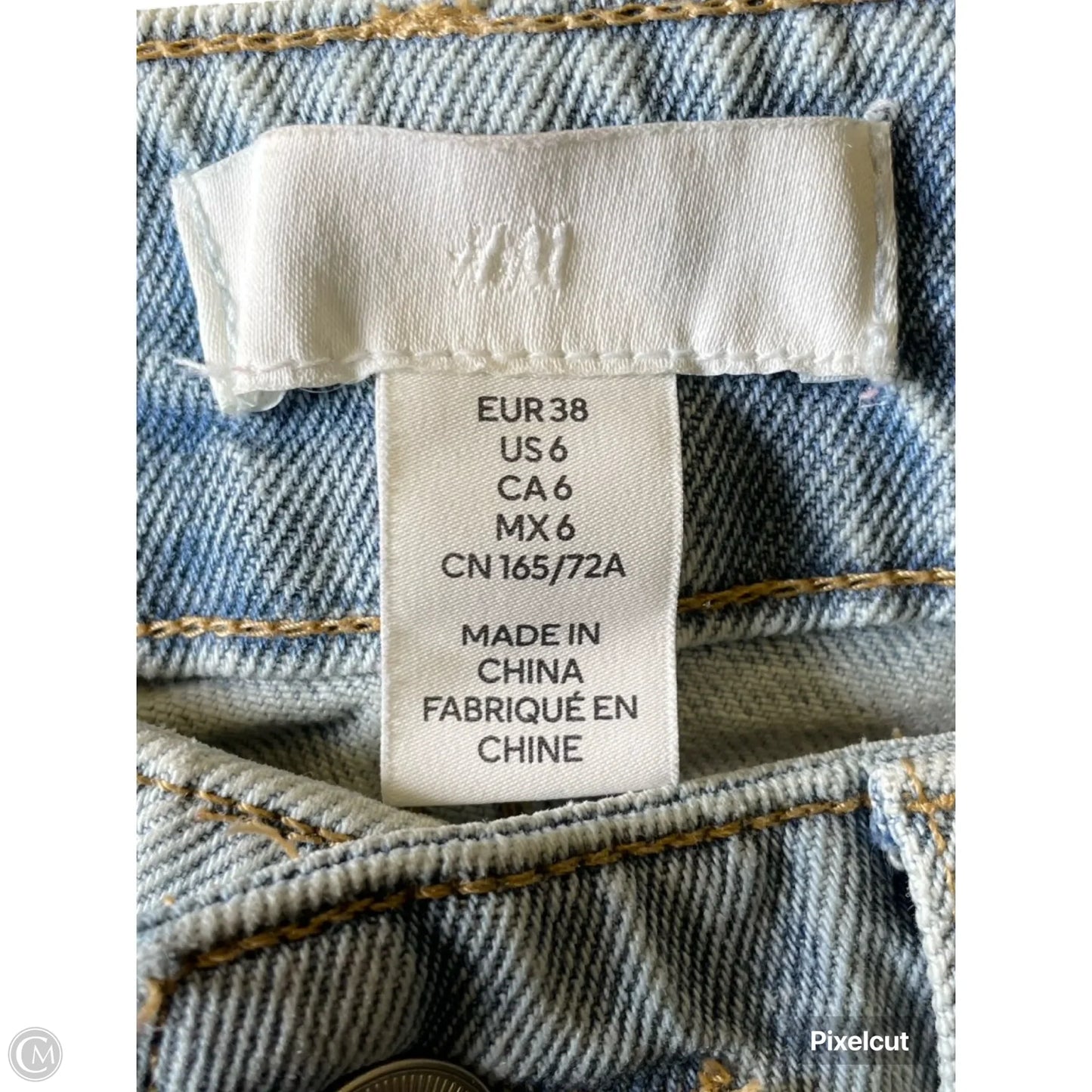Jeans Wide Leg By H&m In Blue Denim, Size: 6