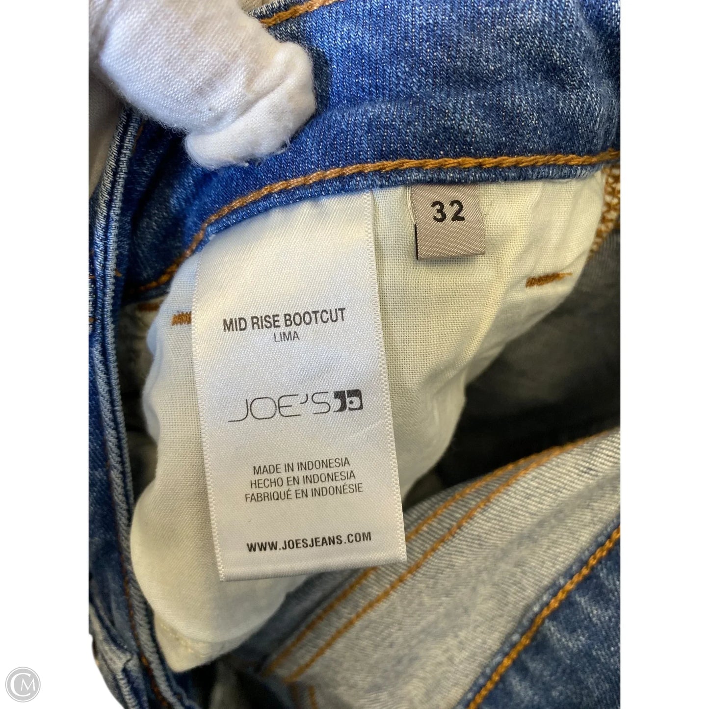 Jeans Flared By Joes Jeans In Blue Denim, Size: 14