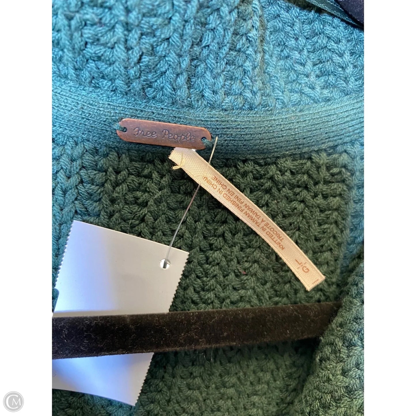 Sweater Cardigan By Free People In Green, Size: L