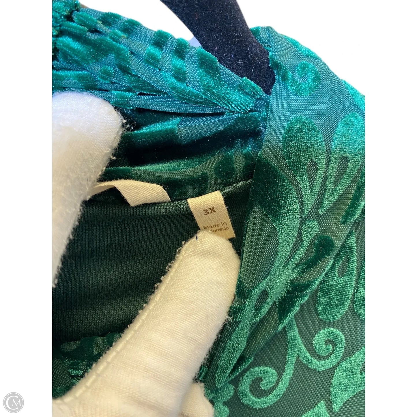 Top Long Sleeve By Soft Surroundings In Green, Size: 3x