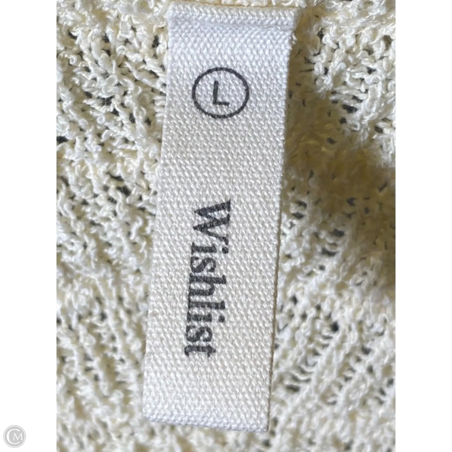 Top Sleeveless By Wishlist In Cream, Size: L