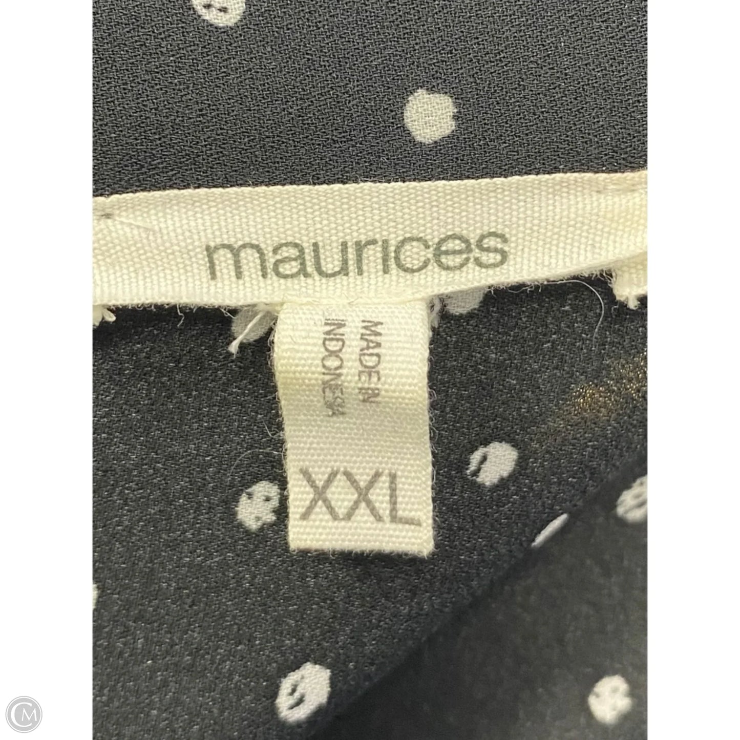 Top Long Sleeve By Maurices In Black & White, Size: 2x