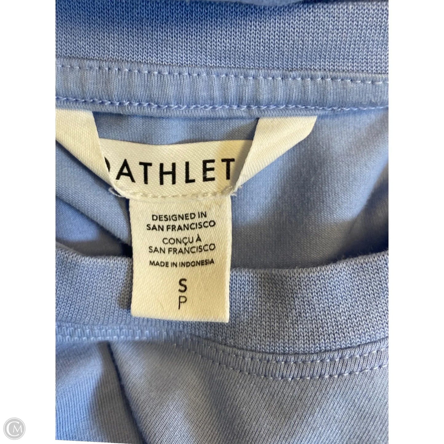 Athletic Top Short Sleeve By Athleta In Blue, Size: S