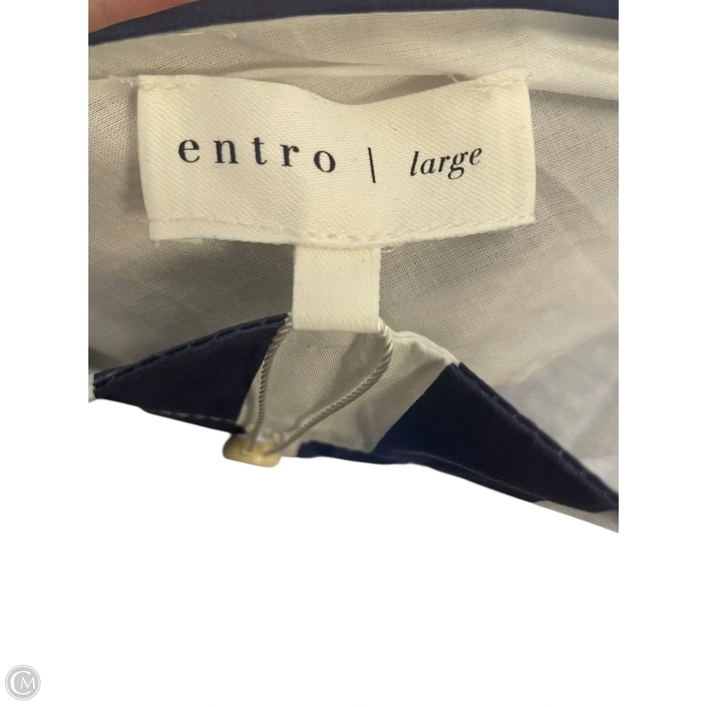 Dress Casual Midi By Entro In Striped Pattern, Size: L
