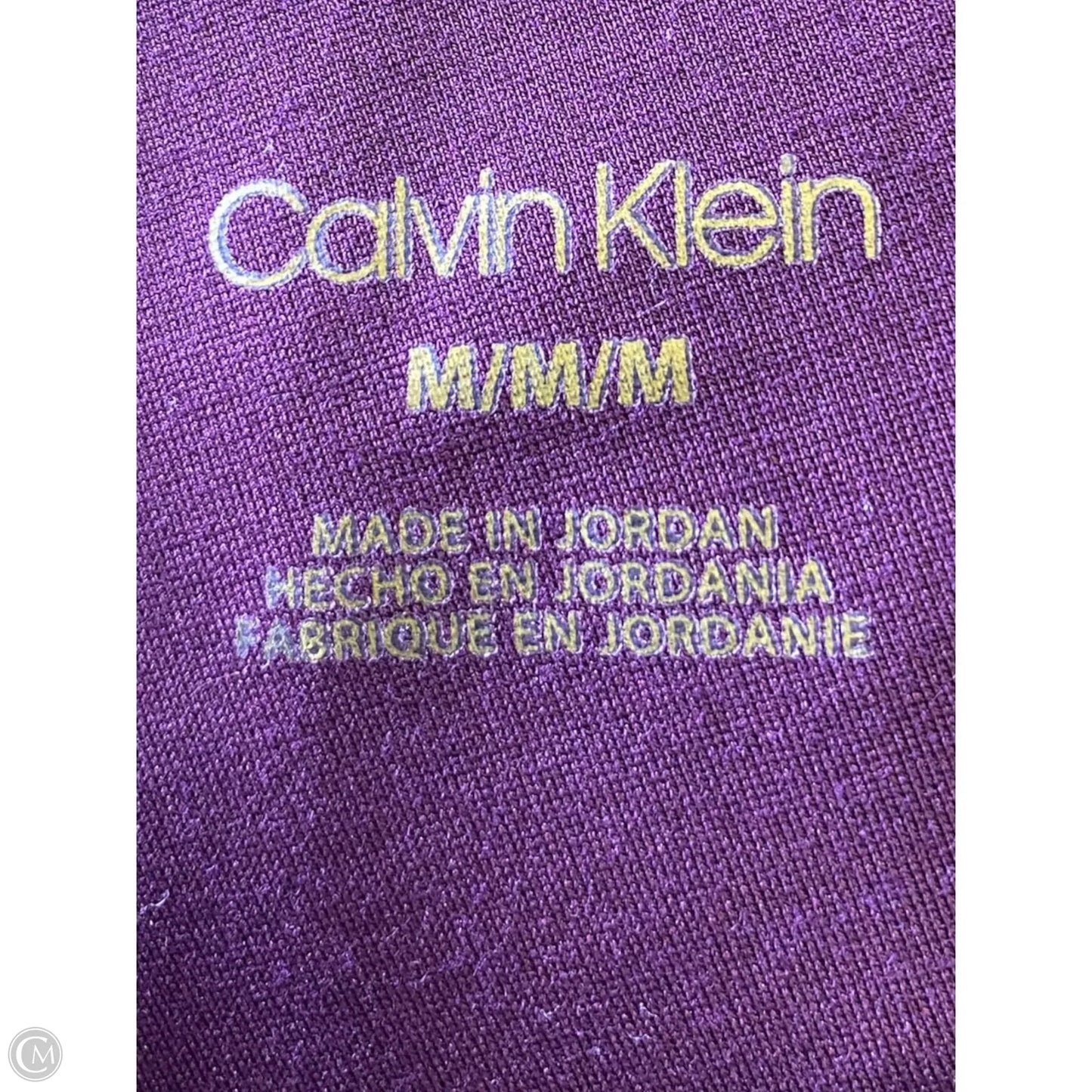 Pants Dress By Calvin Klein In Purple, Size: M