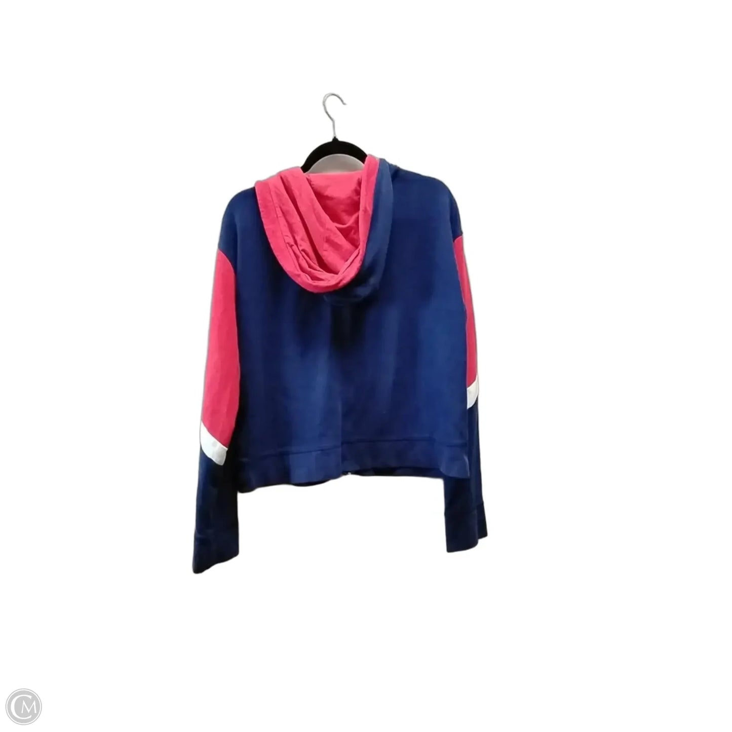 Sweatshirt Hoodie By Tommy Hilfiger In Blue & Red & White, Size: Xl