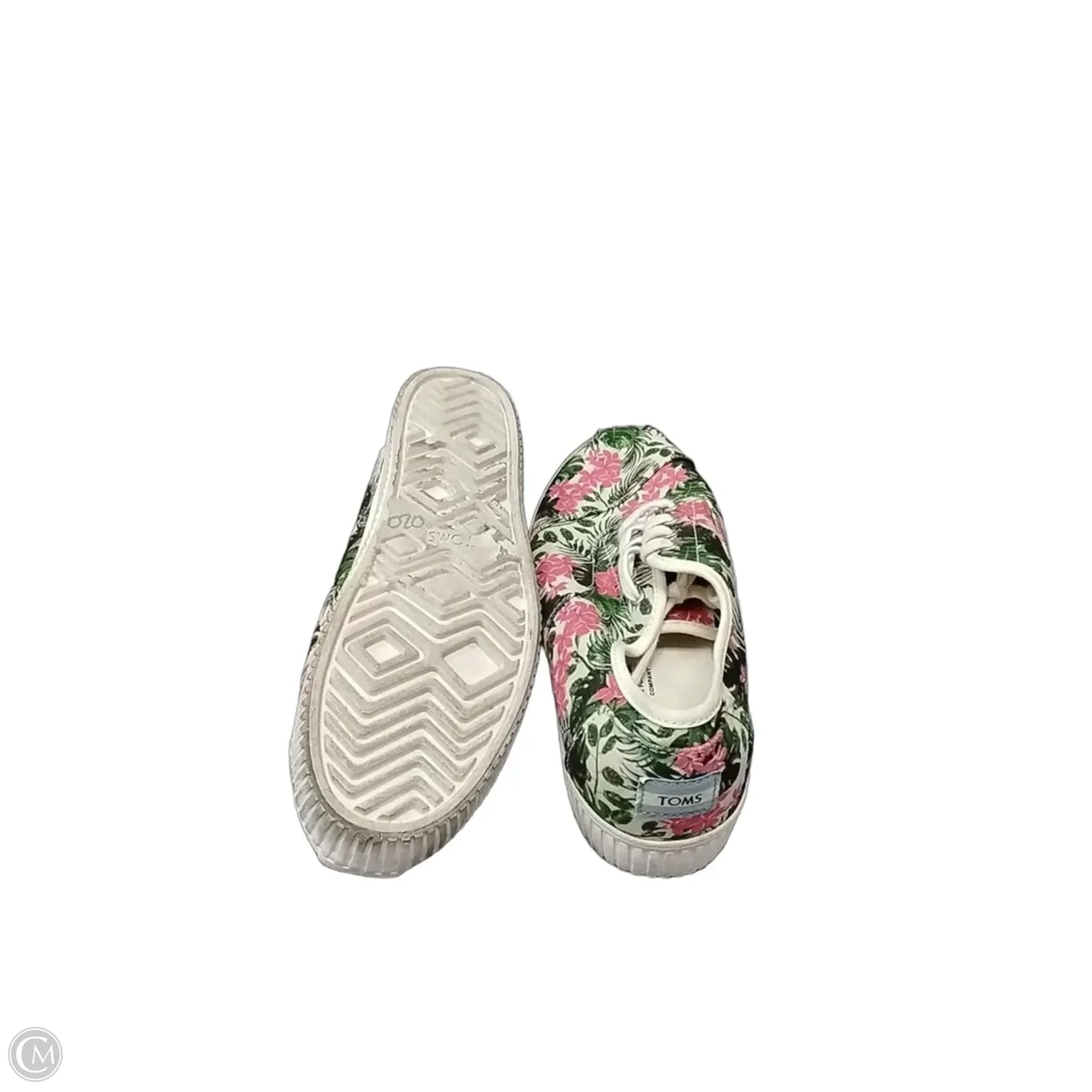 Shoes Sneakers By Toms In Floral Print, Size: 9