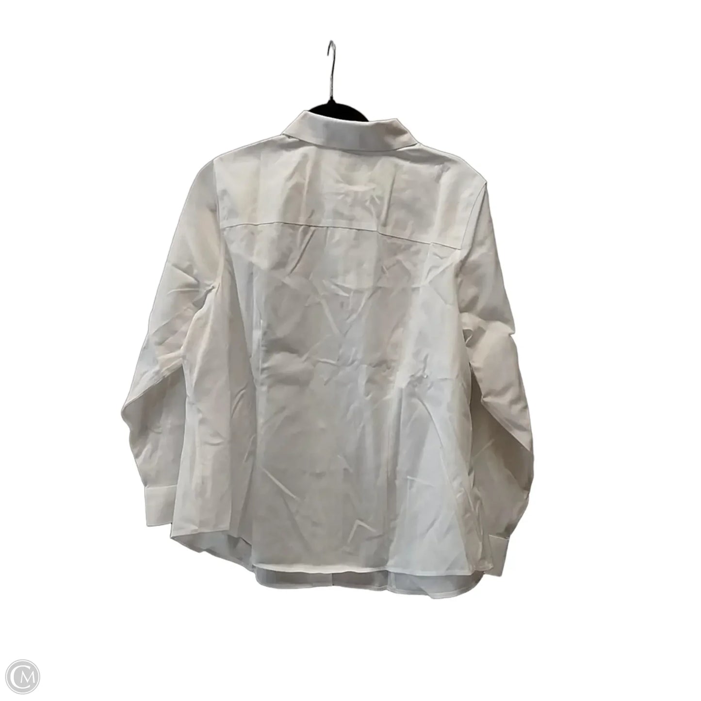 Blouse Long Sleeve By Talbots In White, Size: Xl