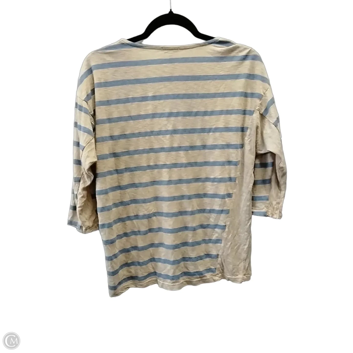 Top Long Sleeve By Splendid In Blue & Brown, Size: M