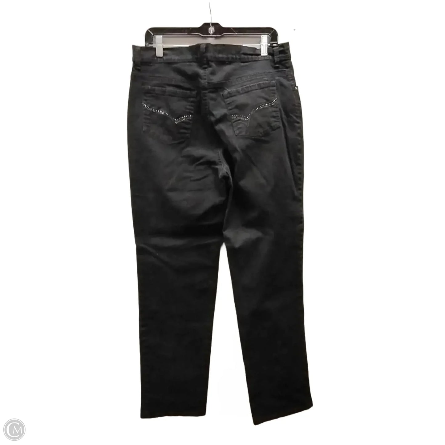 Jeans Straight By Gloria Vanderbilt In Black, Size: 14