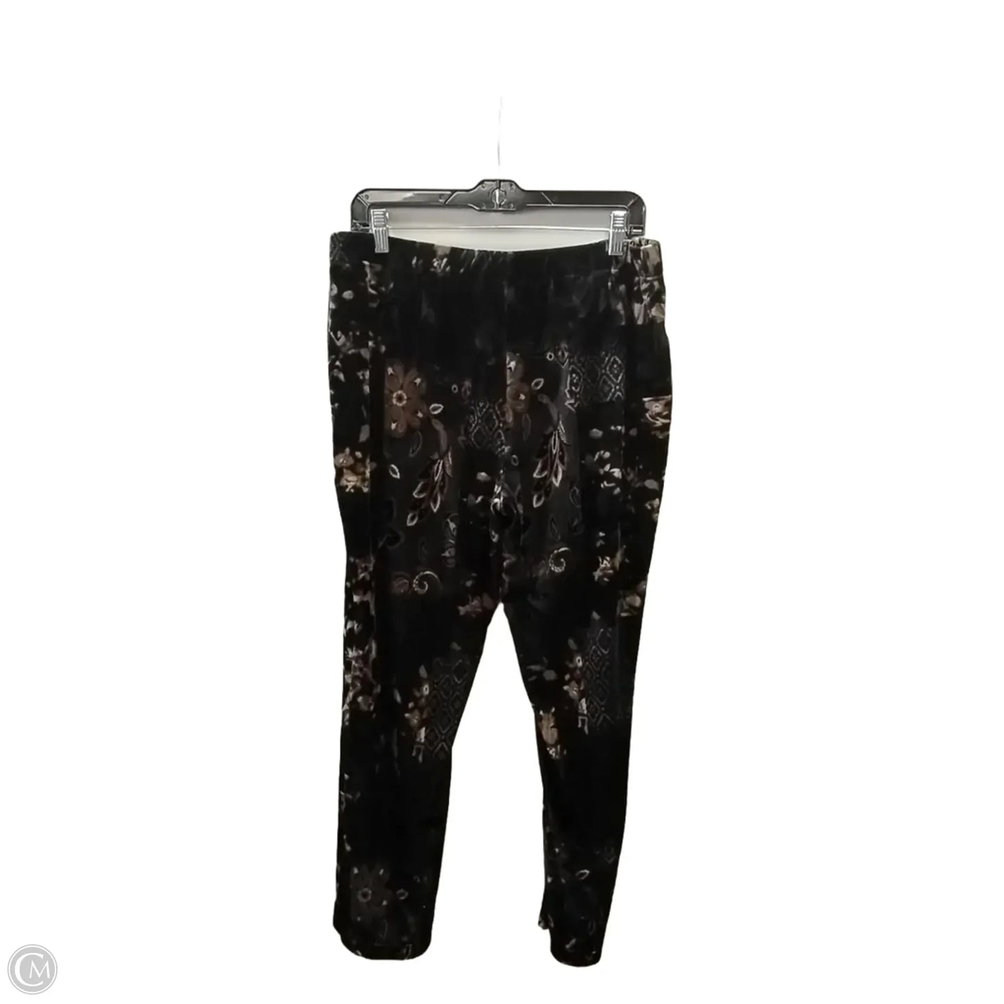 Pants Lounge By Susan Graver In Floral Print, Size: Lp