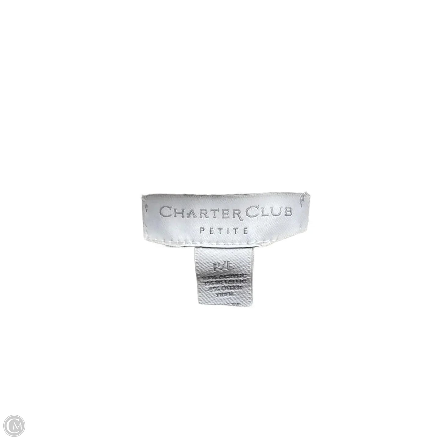 Sweater Cardigan By Charter Club In Beige, Size: Lp