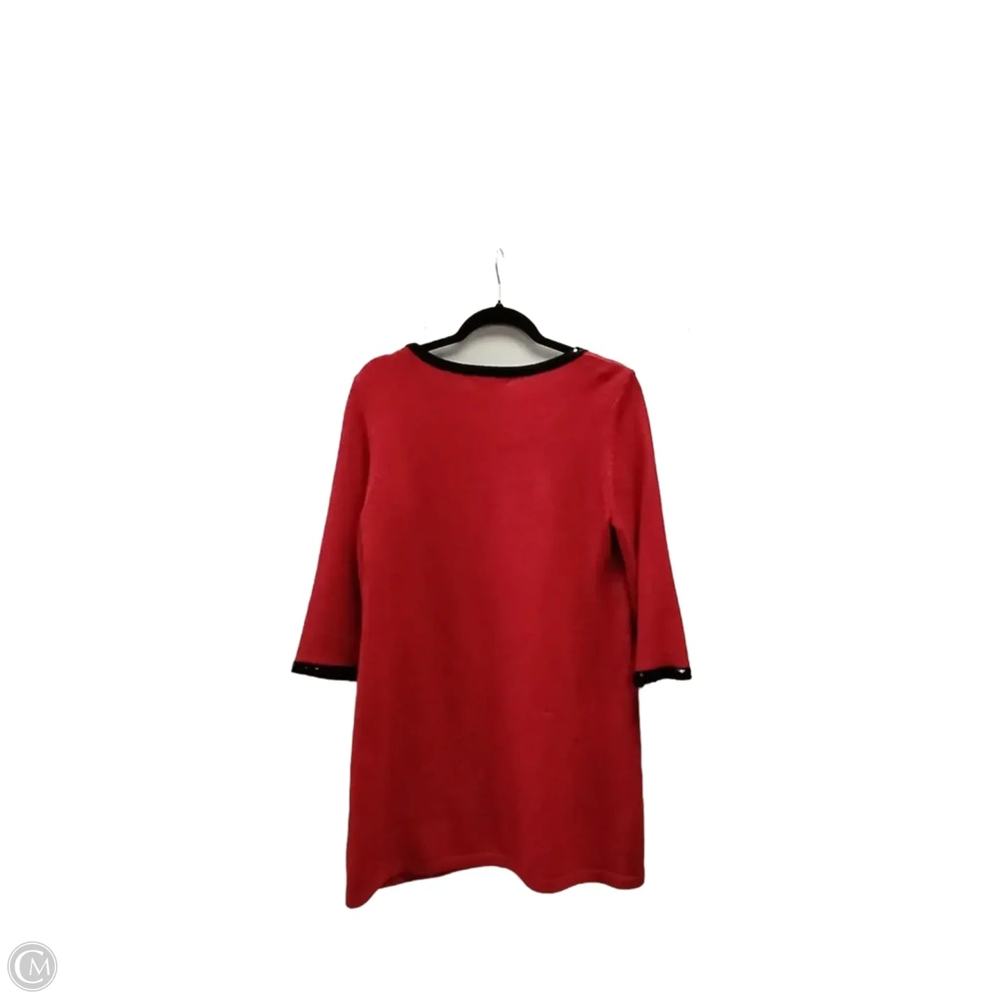 Sweater By Style And Company In Black & Red, Size: Lp