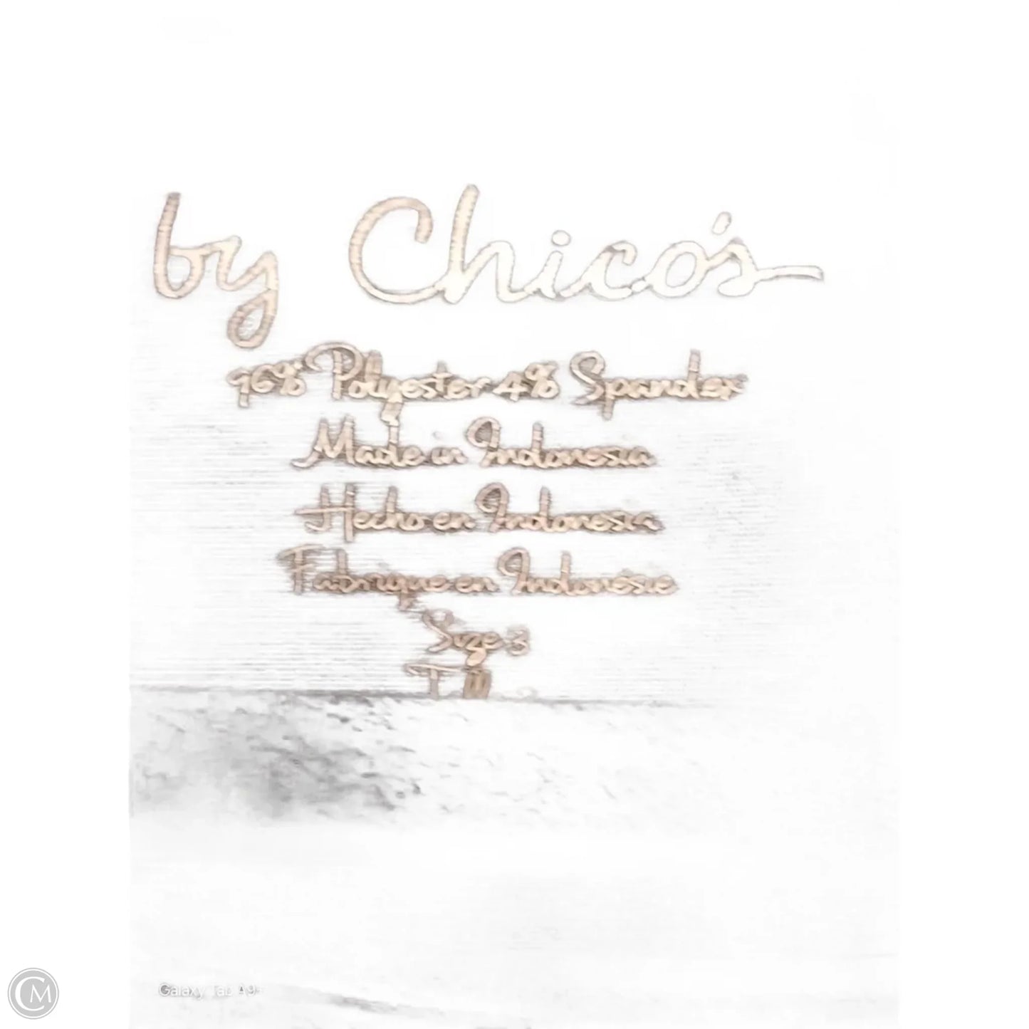 Blouse Long Sleeve By Chicos In Floral Print, Size: Xl