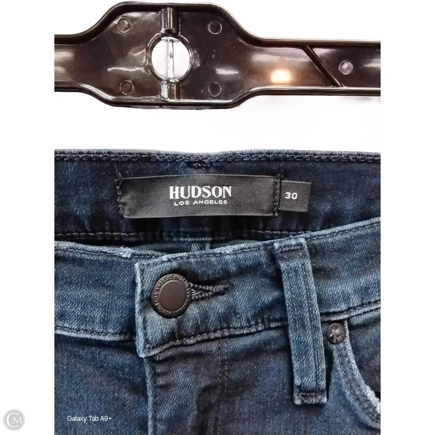 Jeans Skinny By Hudson In Blue, Size: 10