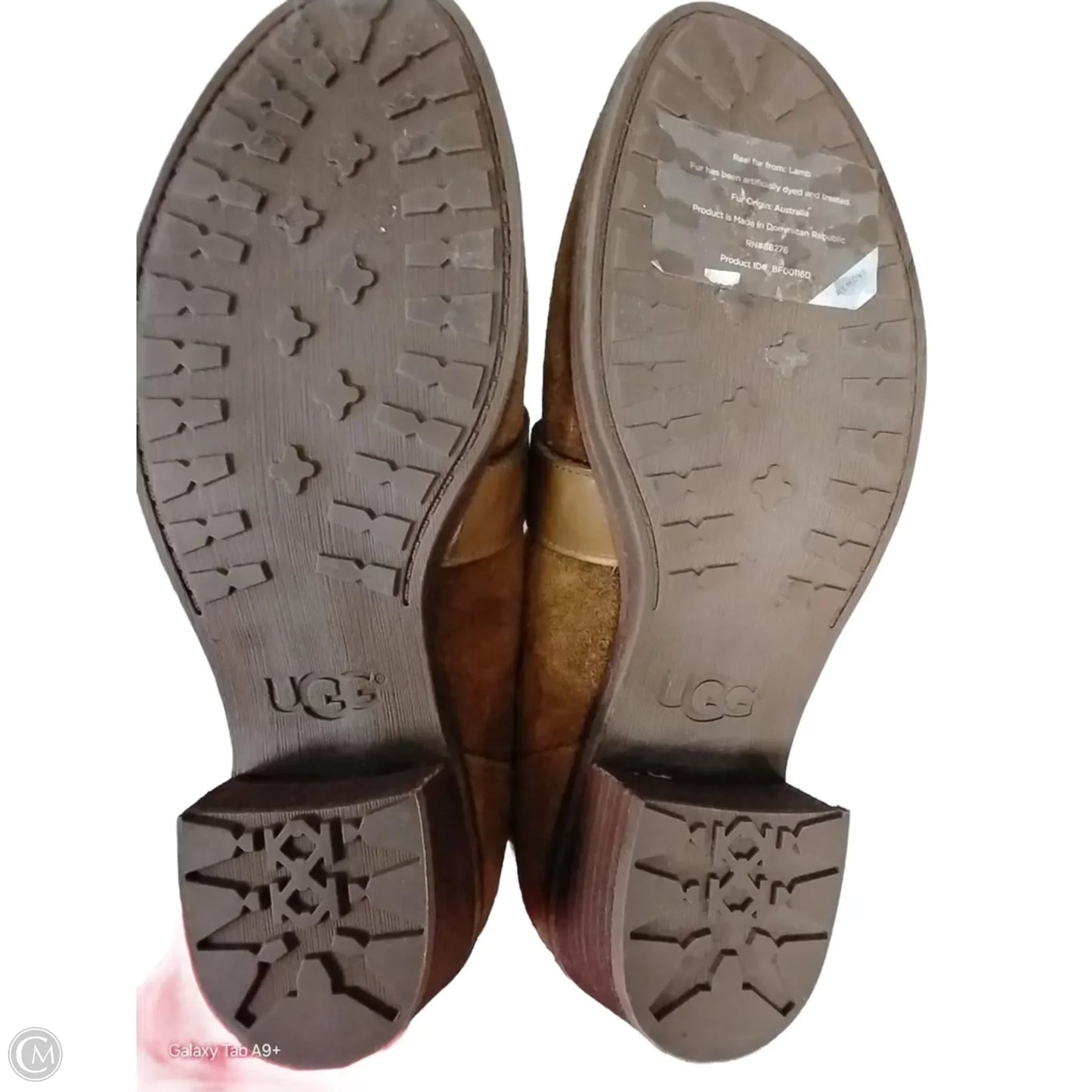 Boots Designer By Ugg In Brown, Size: 6.5