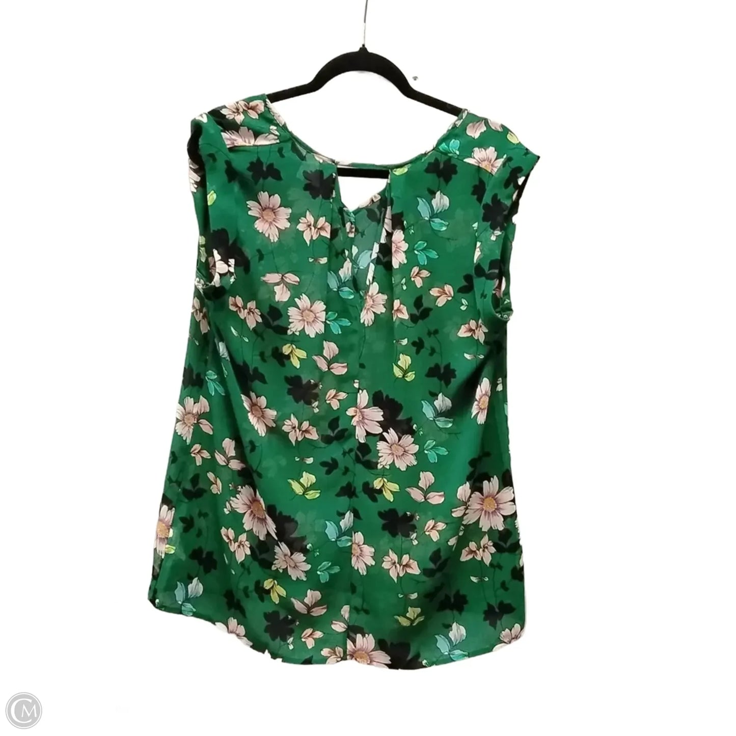 Blouse Short Sleeve By Cabi In Floral Print, Size: M