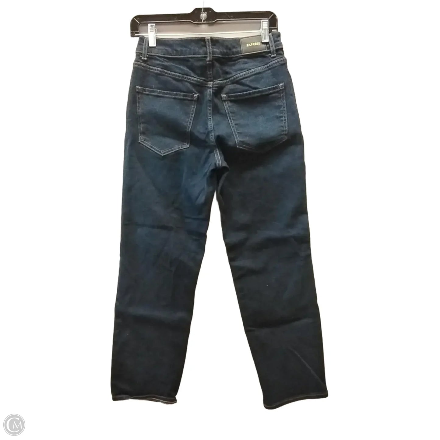 Jeans Straight By Express In Blue, Size: 4