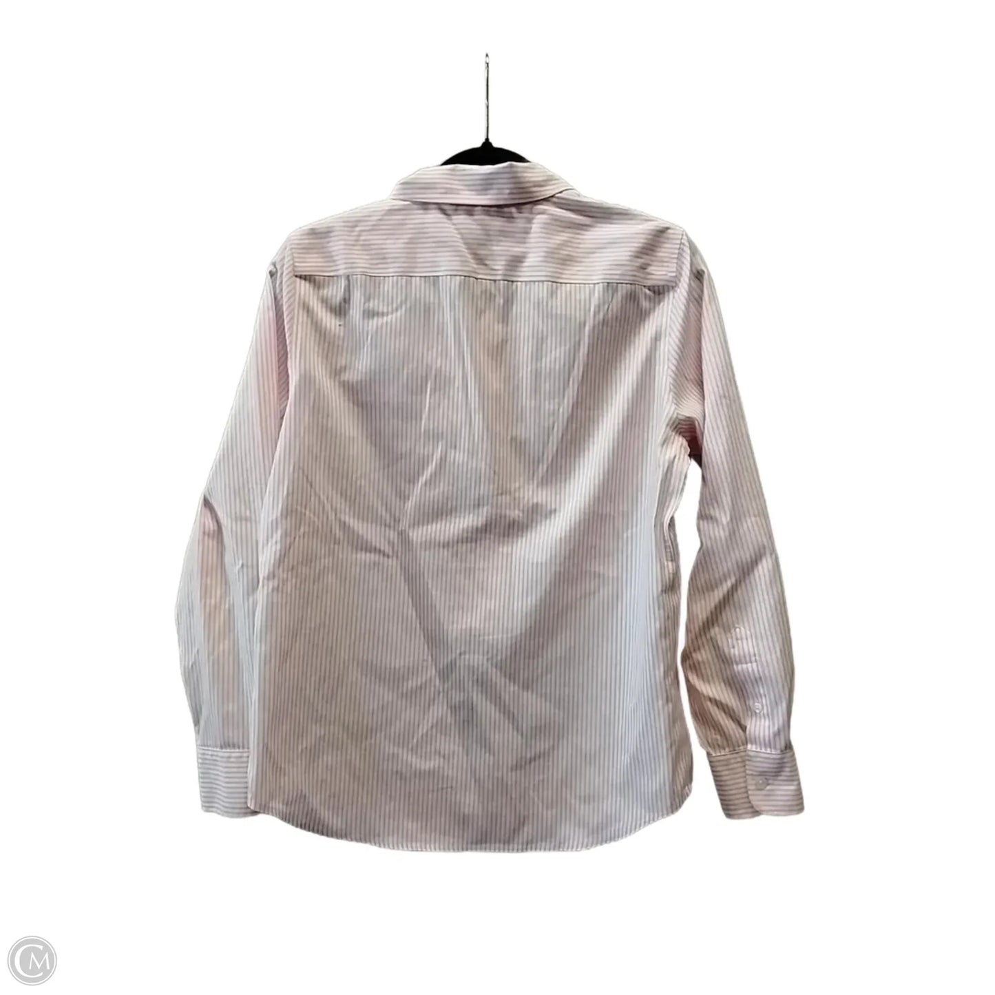 Blouse Long Sleeve By Jones New York In Striped Pattern, Size: S