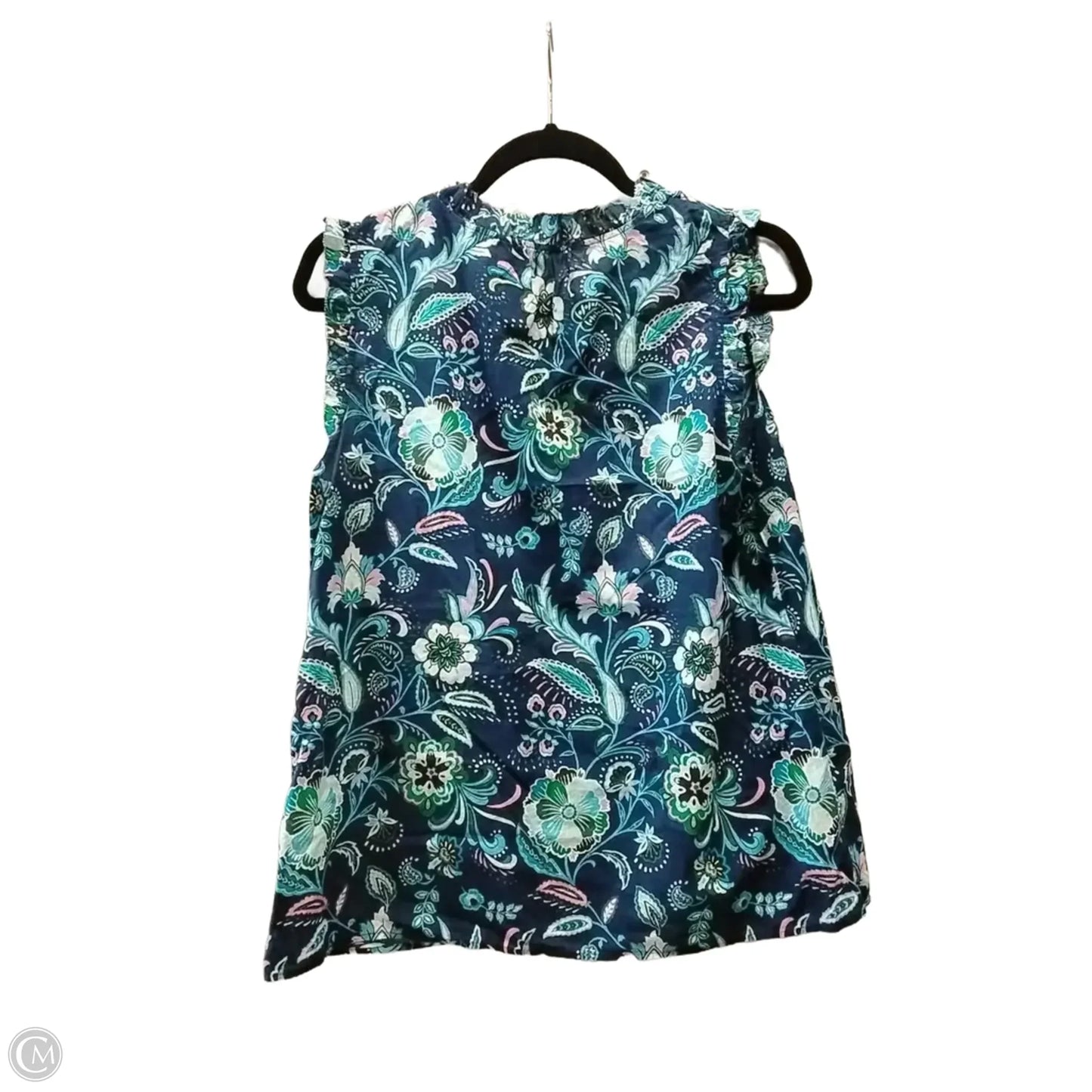 Blouse Sleeveless By Talbots In Floral Print, Size: M