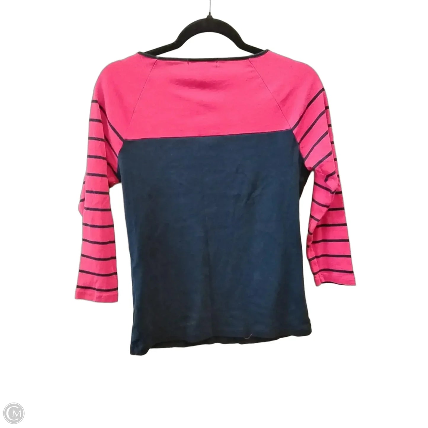 Top 3/4 Sleeve By Lauren By Ralph Lauren In Blue, Size: L