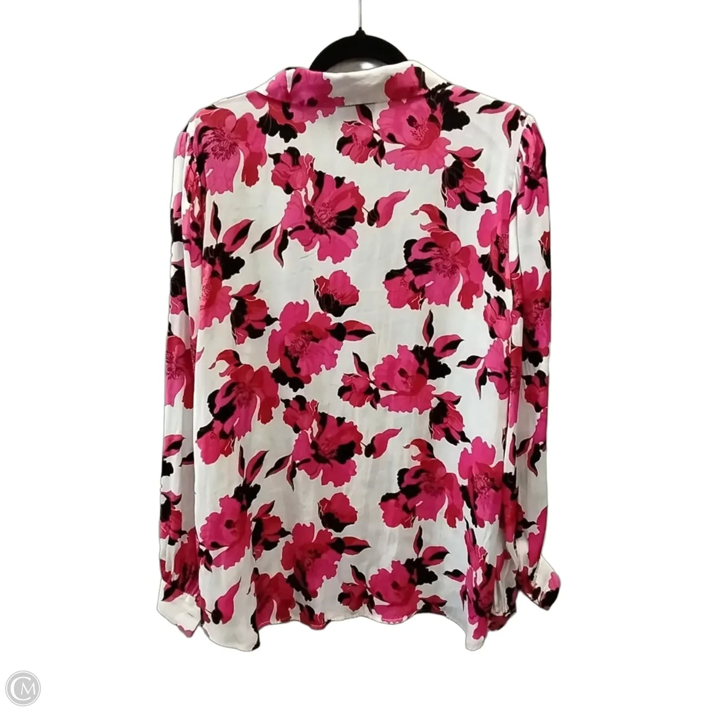 Top Long Sleeve By Liz Claiborne In Floral Print, Size: Xl