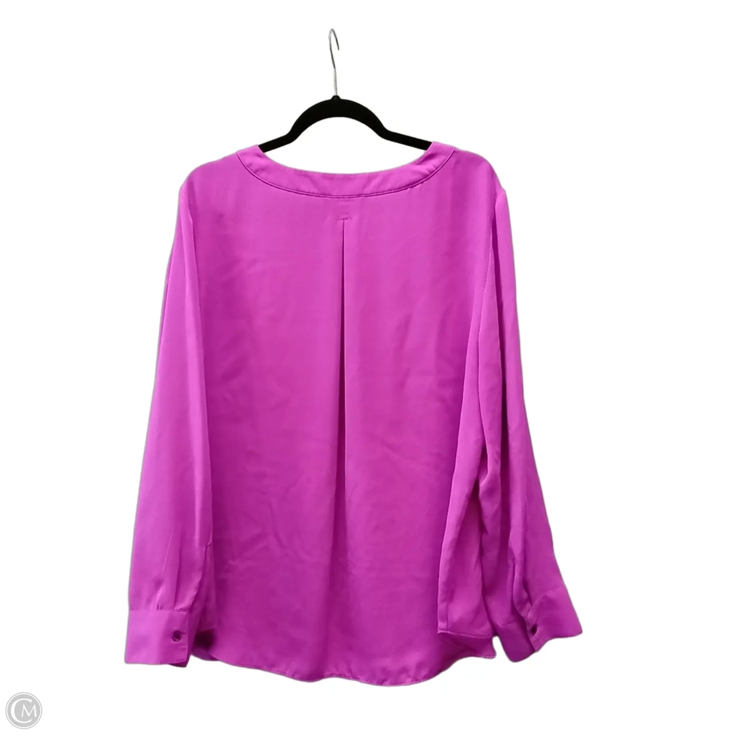 Top Long Sleeve By Banana Republic In Purple, Size: Xl