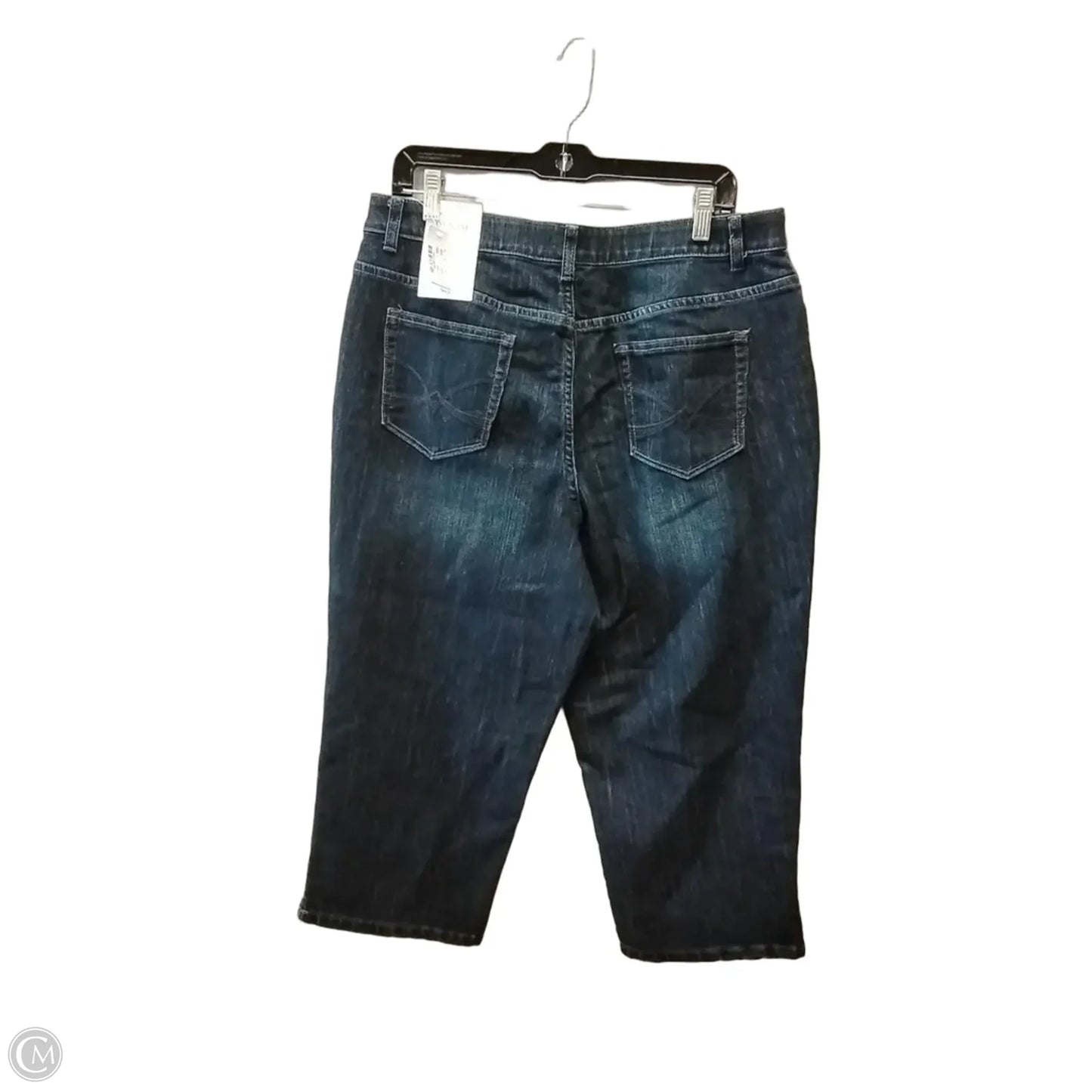 Jeans Cropped By Christopher And Banks In Blue Denim, Size: 14