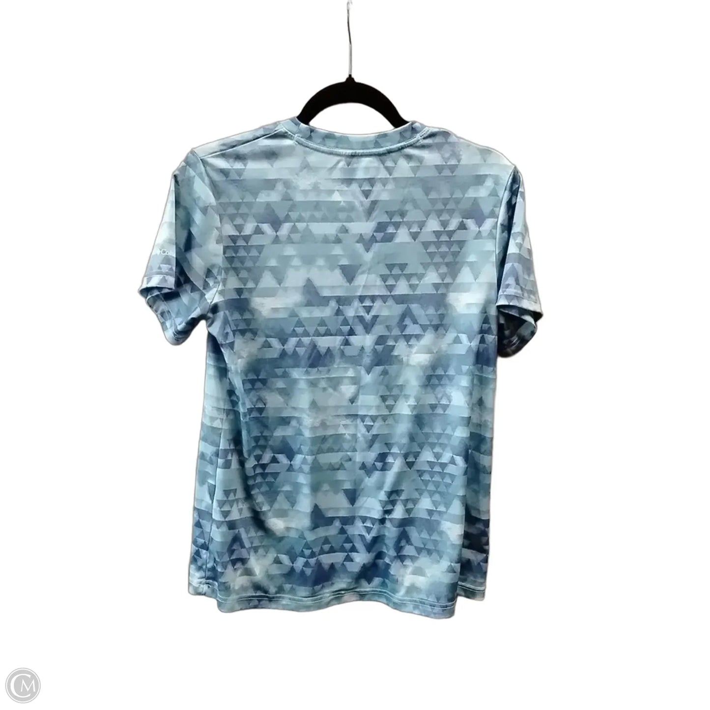 Athletic Top Short Sleeve By Columbia In Blue, Size: M