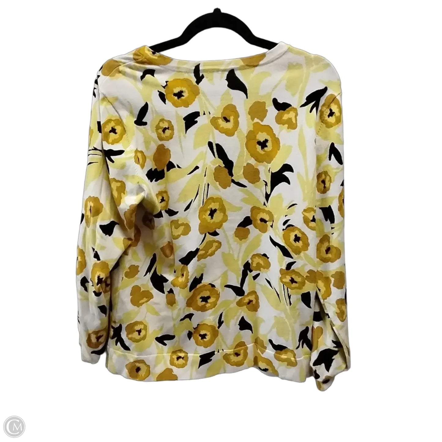 Cardigan By Charter Club In Yellow, Size: Xl