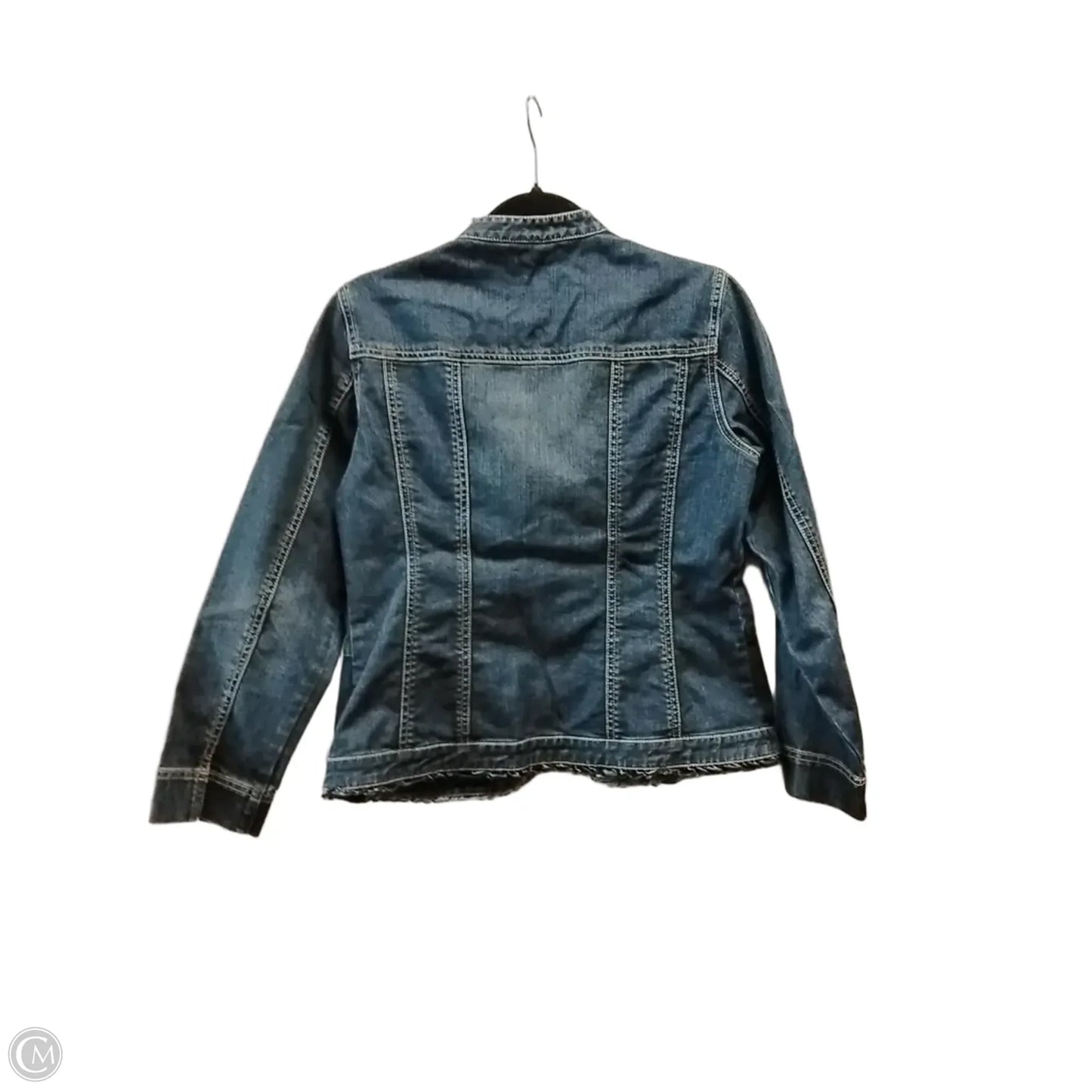 Jacket Denim By Chicos In Blue Denim, Size: M