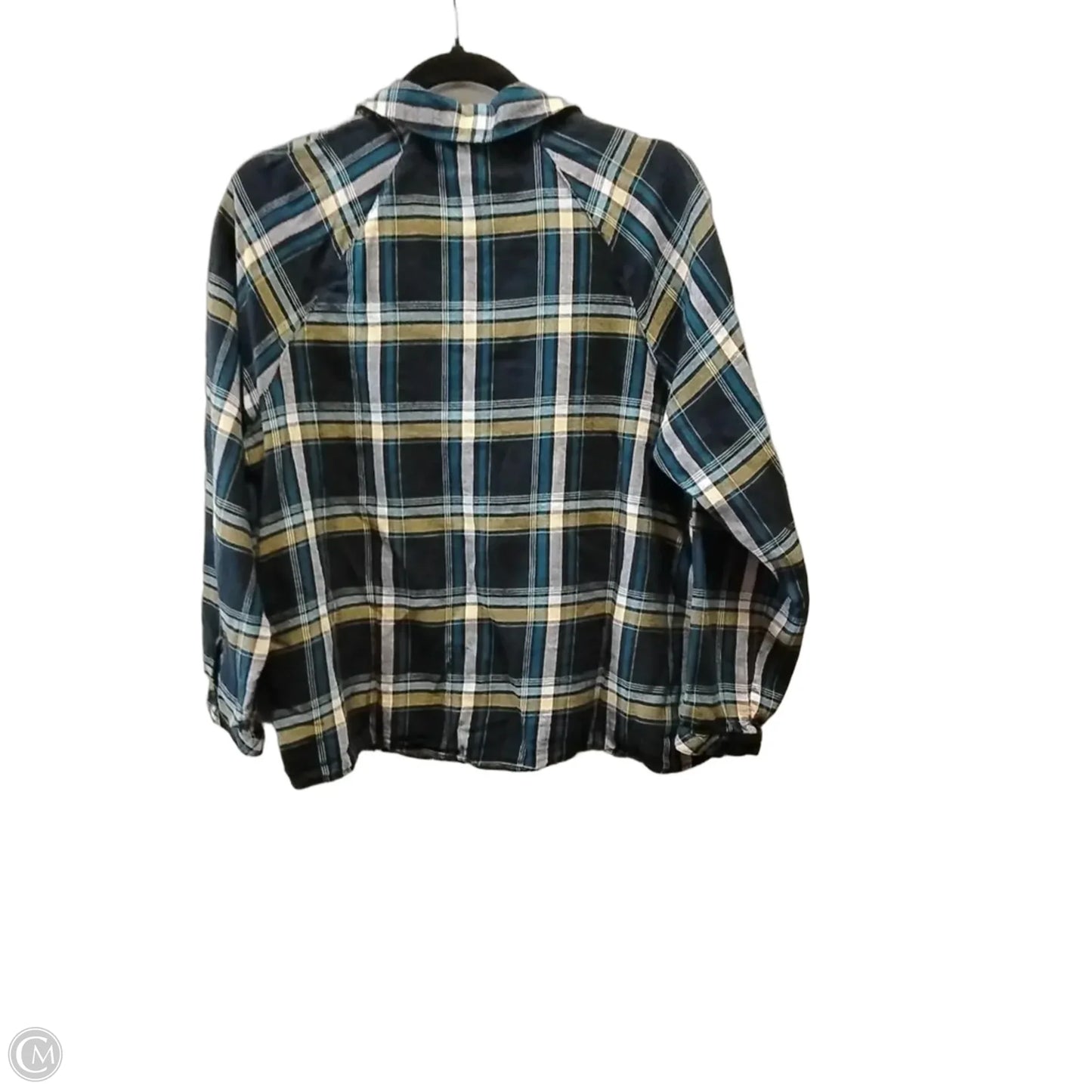 Top Long Sleeve By J. Jill In Plaid Pattern, Size: Xs