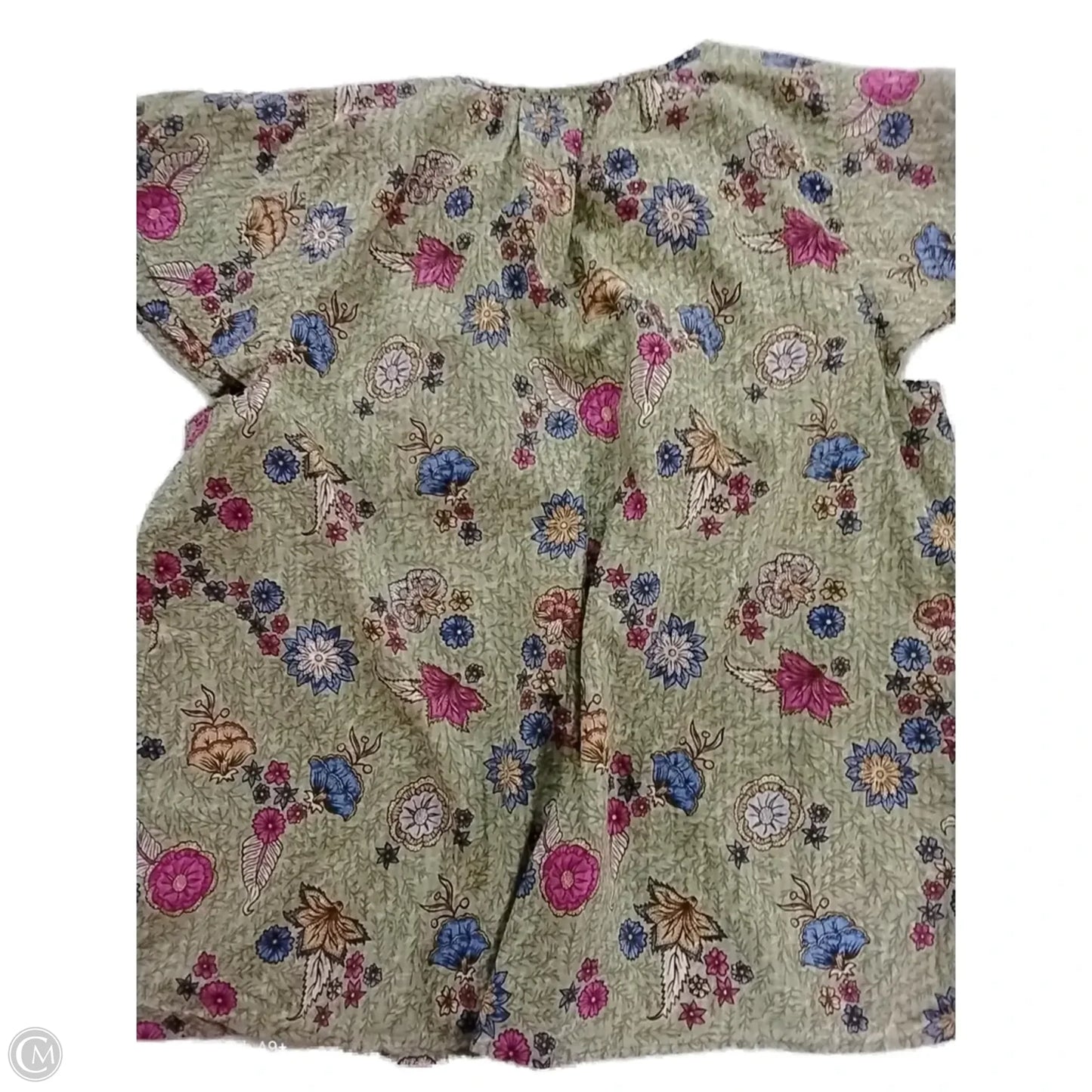 Blouse Short Sleeve By Lane Bryant In Green, Size: 18