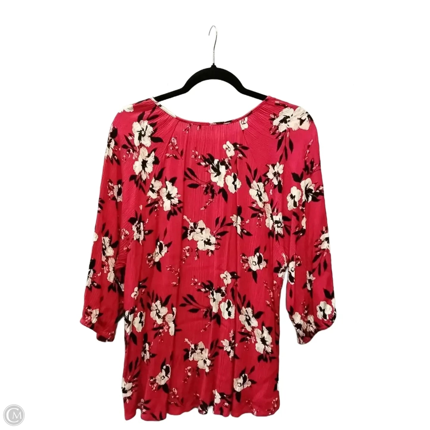 Blouse Long Sleeve By 89th And Madison In Red, Size: L