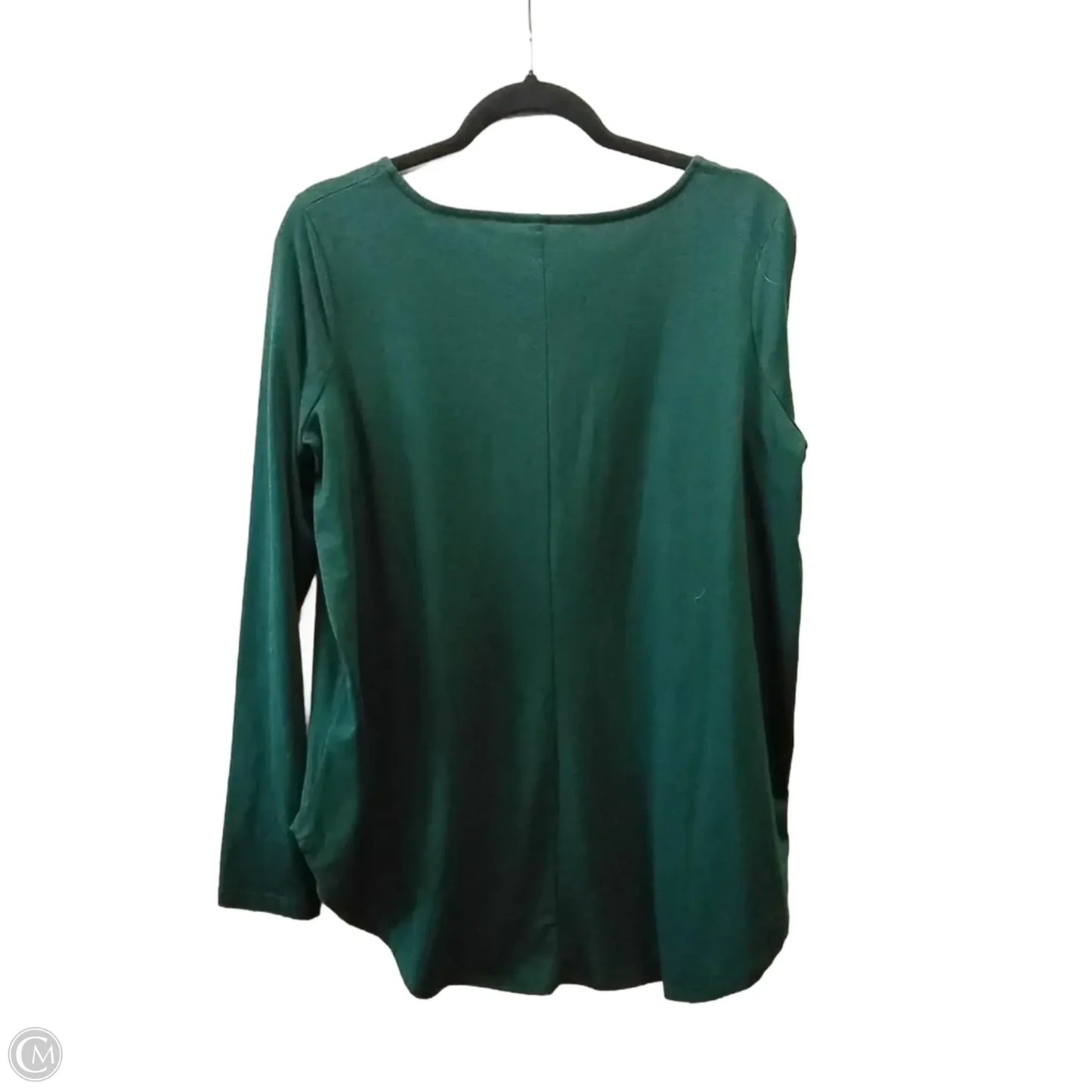 Top Long Sleeve By Zenana Outfitters In Green, Size: M