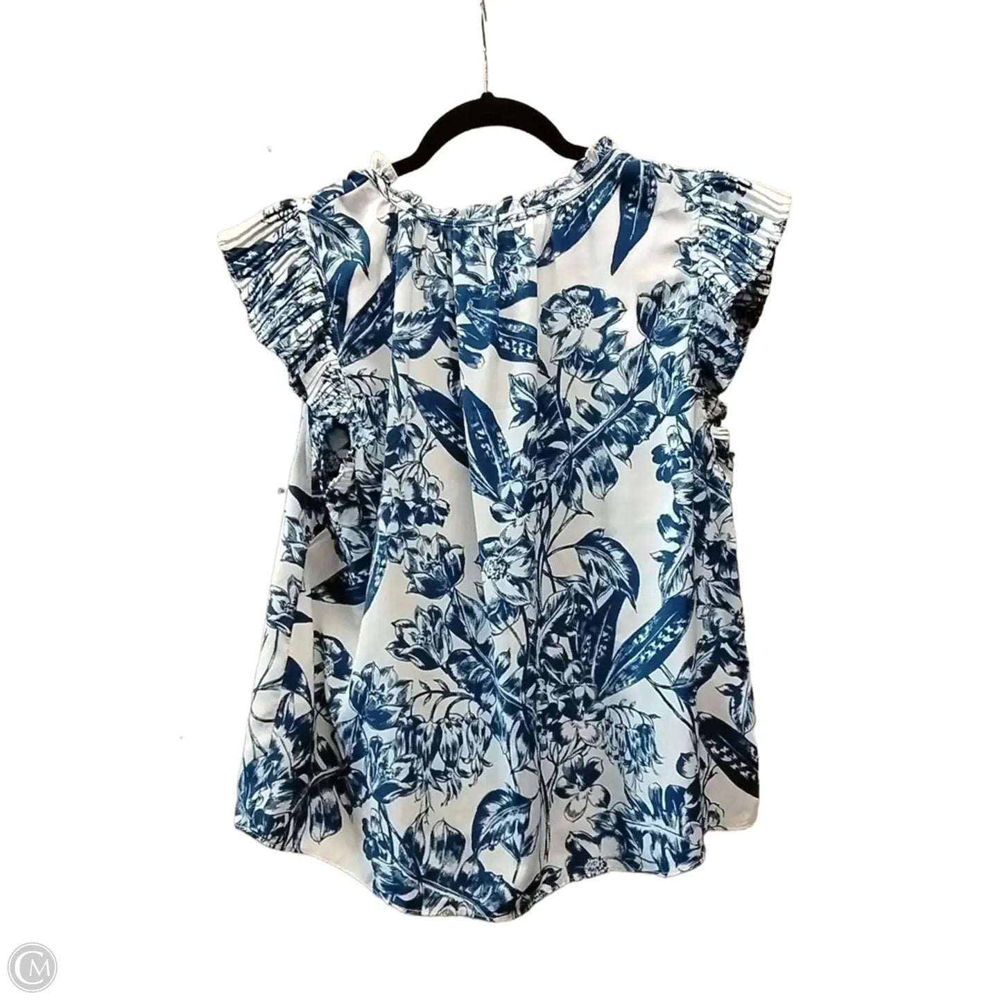 Top Short Sleeve By Abercrombie And Fitch In Floral Print, Size: M