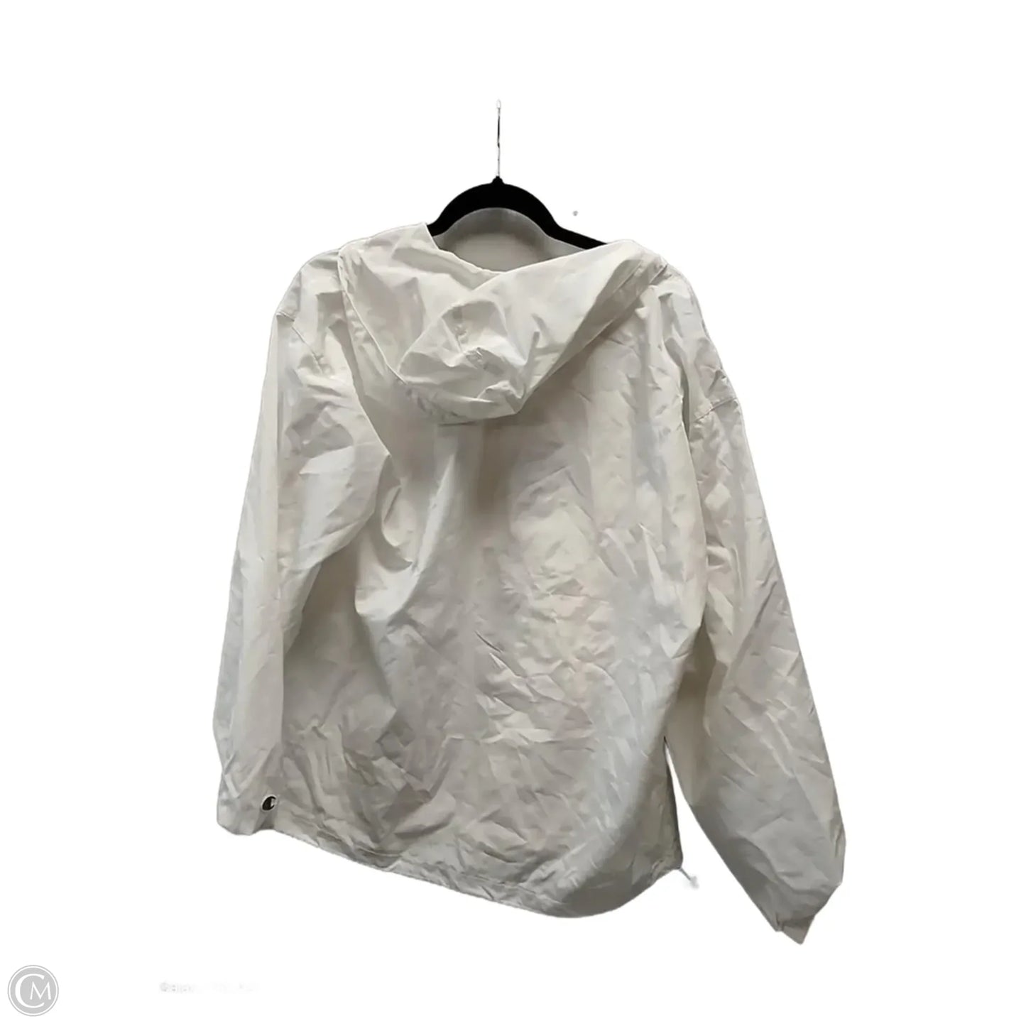Jacket Windbreaker By Champion In White, Size: M