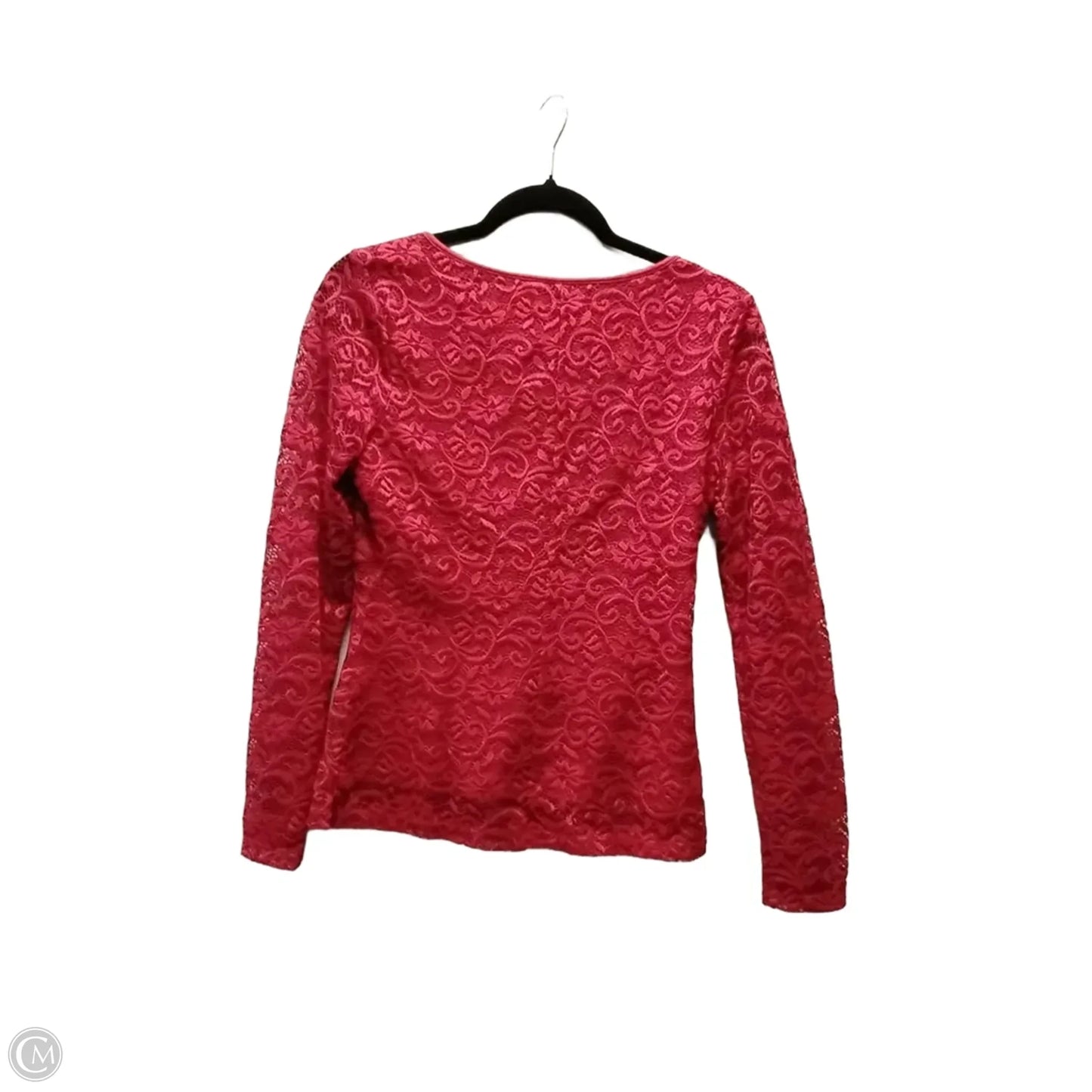 Top Long Sleeve By Candies In Red, Size: M