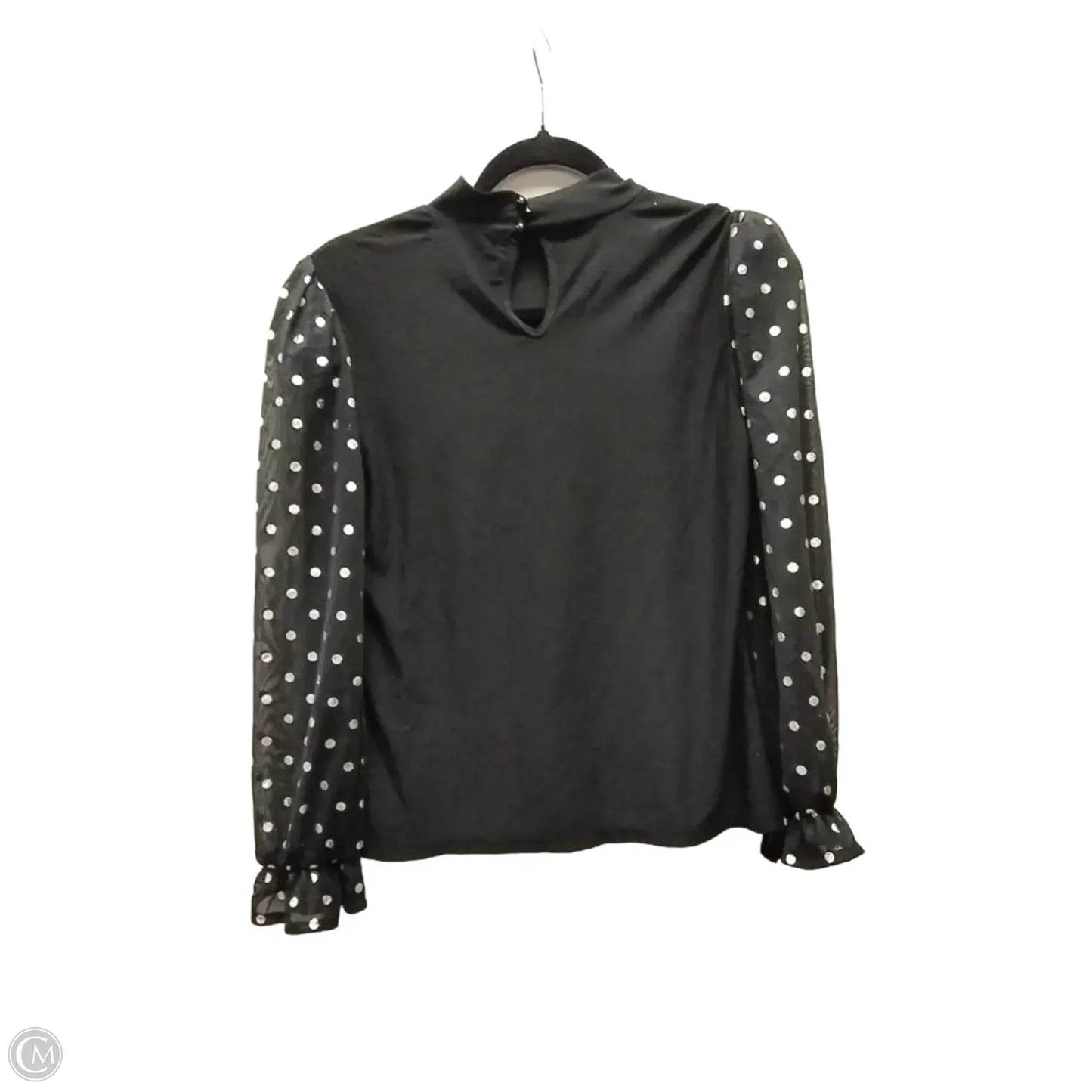Top Long Sleeve By Madison In Black, Size: S