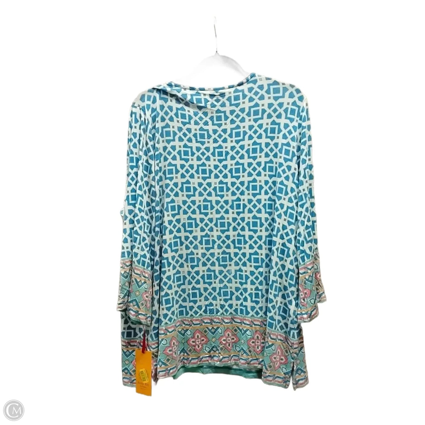 Top Long Sleeve By Ruby Rd In Geometric Pattern, Size: 1x