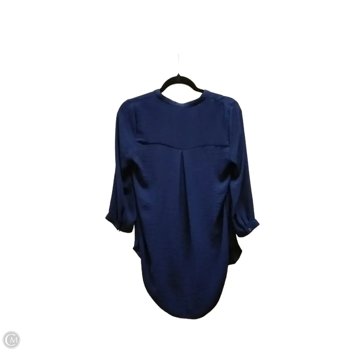 Blouse Long Sleeve By Ana In Blue, Size: Xs
