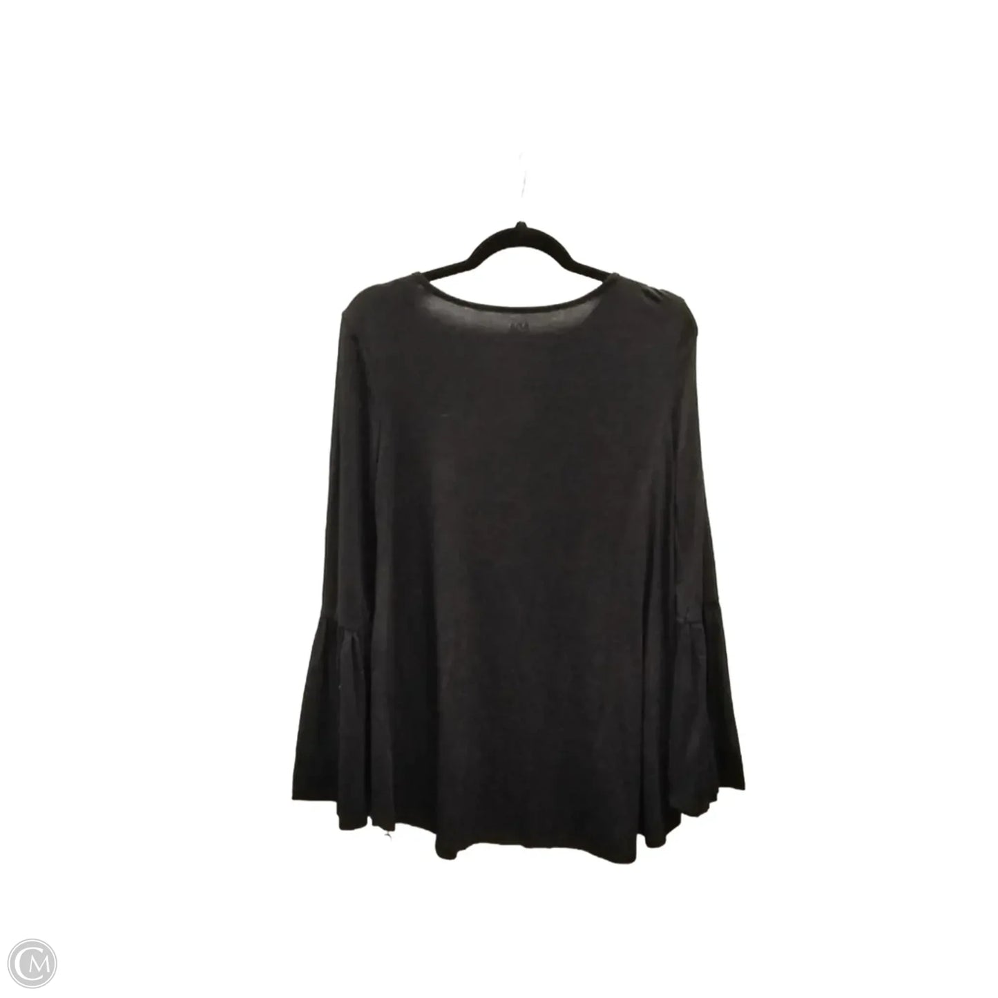 Top Long Sleeve By Ana In Black, Size: S