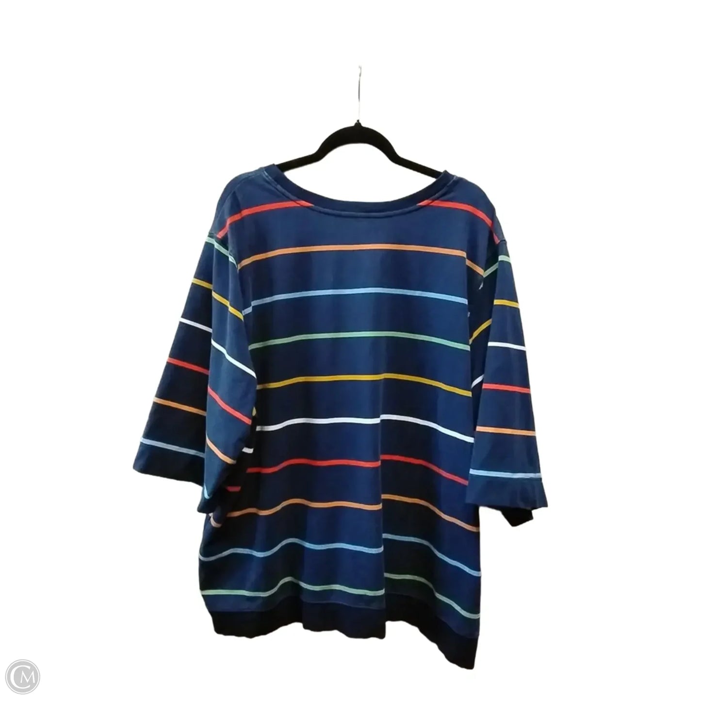 Top Long Sleeve By St Johns Bay In Striped Pattern, Size: 3x
